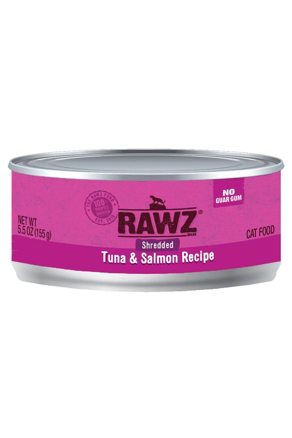 RAWZ SHREDDED TUNA & SALMON RECIPE WET CAT FOOD 5.5 oz