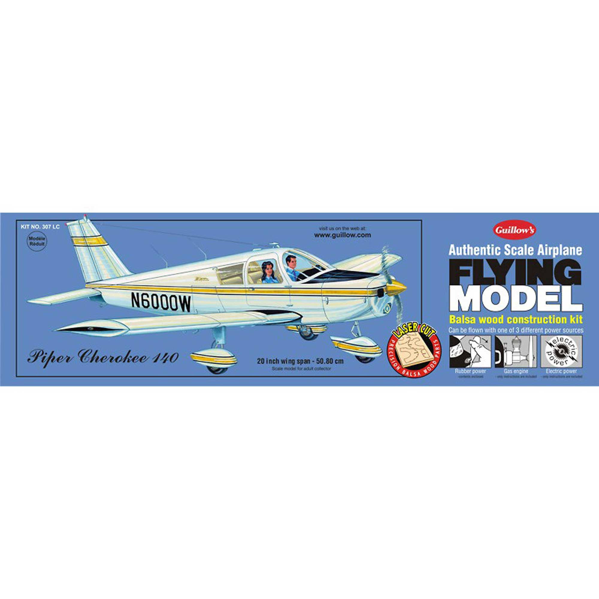 Guillow's Piper Cherokee 140 Flying Model