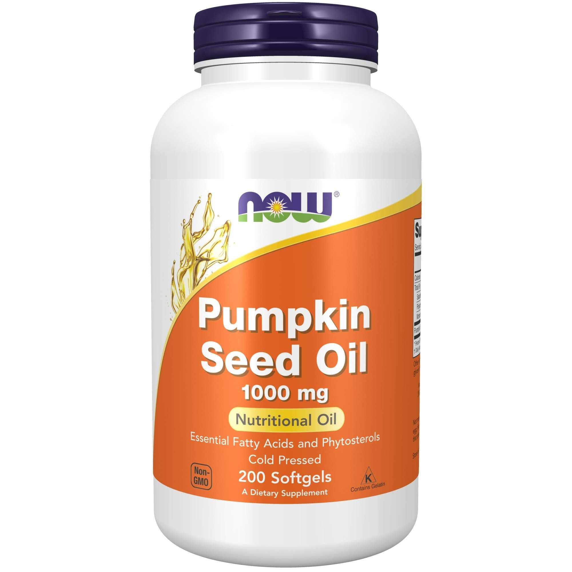 Now Foods Pumpkin Seed Oil 1000 mg Unflavoured 200 Softgels