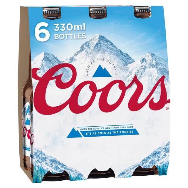Coors Light Lager - 6 Bottles, 1980ml