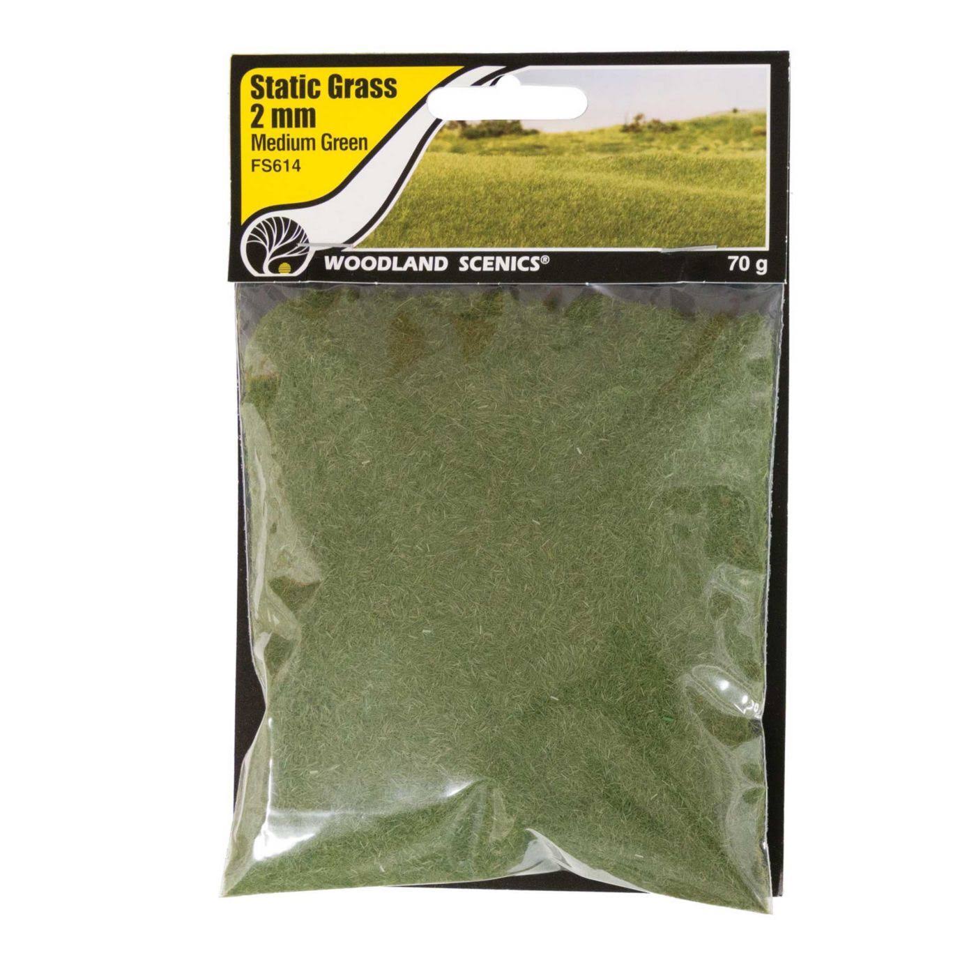 Woodland Scenics 2mm Static Grass Medium Green