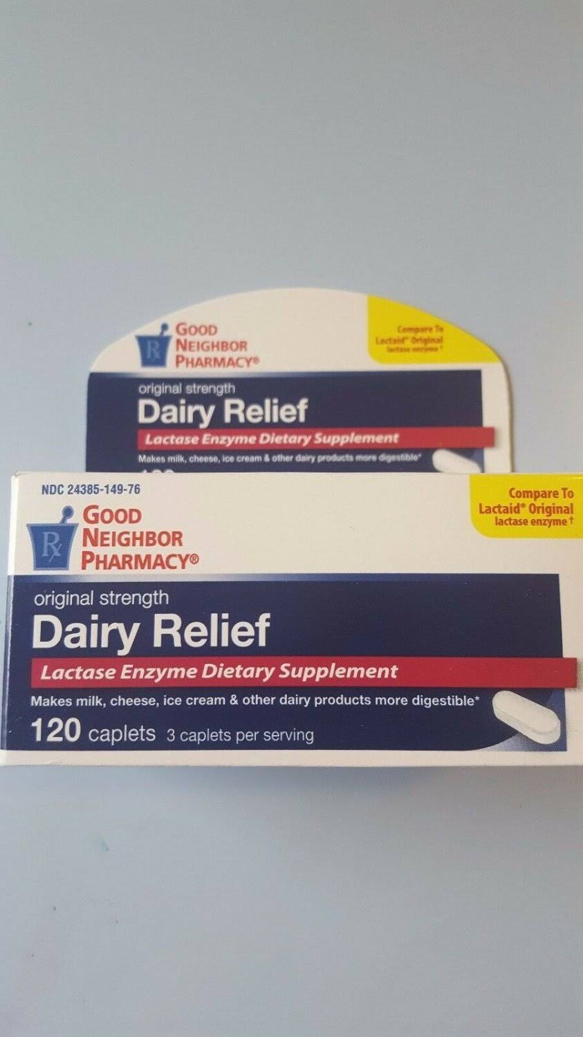GNP Dairy Relief Caplets 120