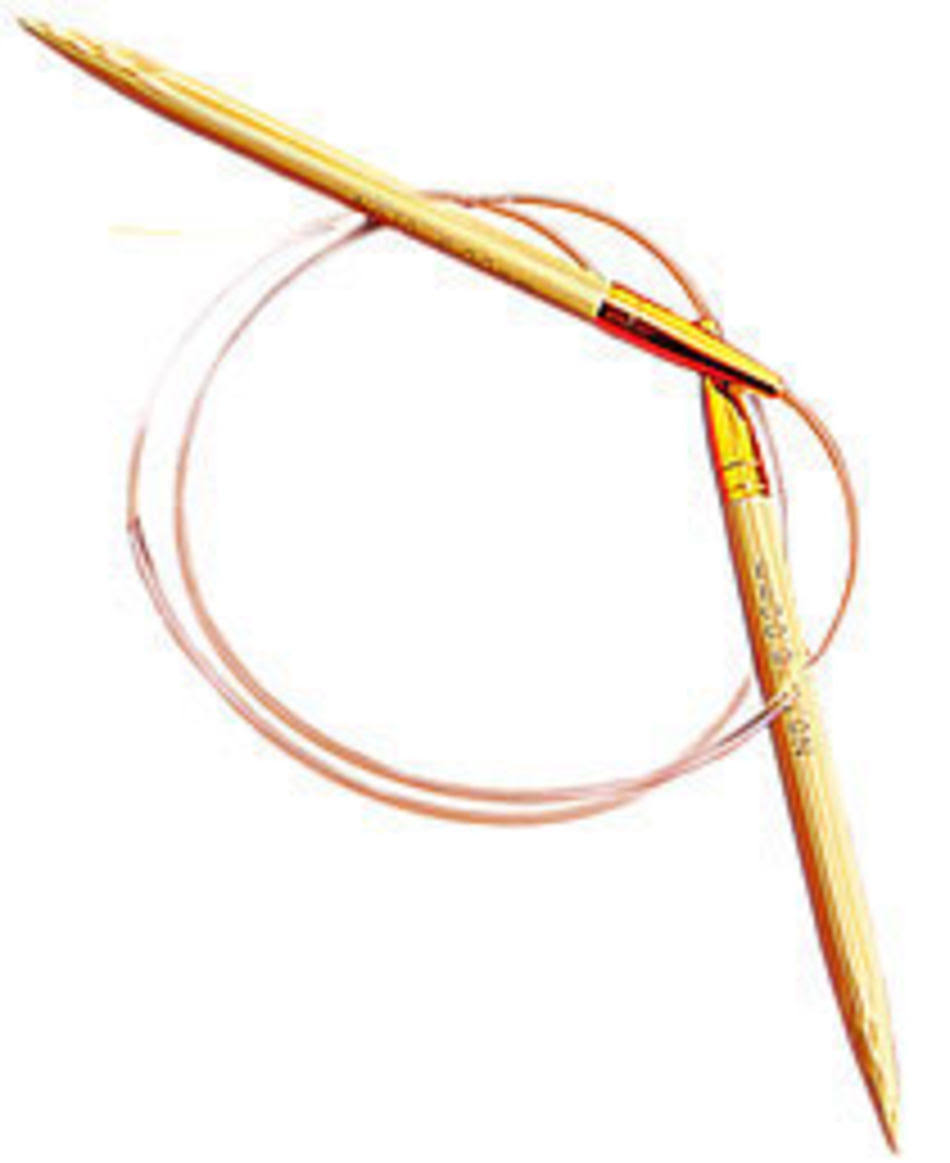 KA Knitting Needle Circular Natural Bamboo 24 Inch (61cm) Size US 19/