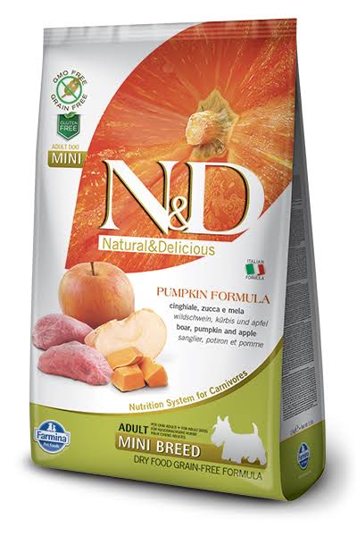 N&D Grain Free Adult Mini Dry Dog Food - Pumpkin Formula