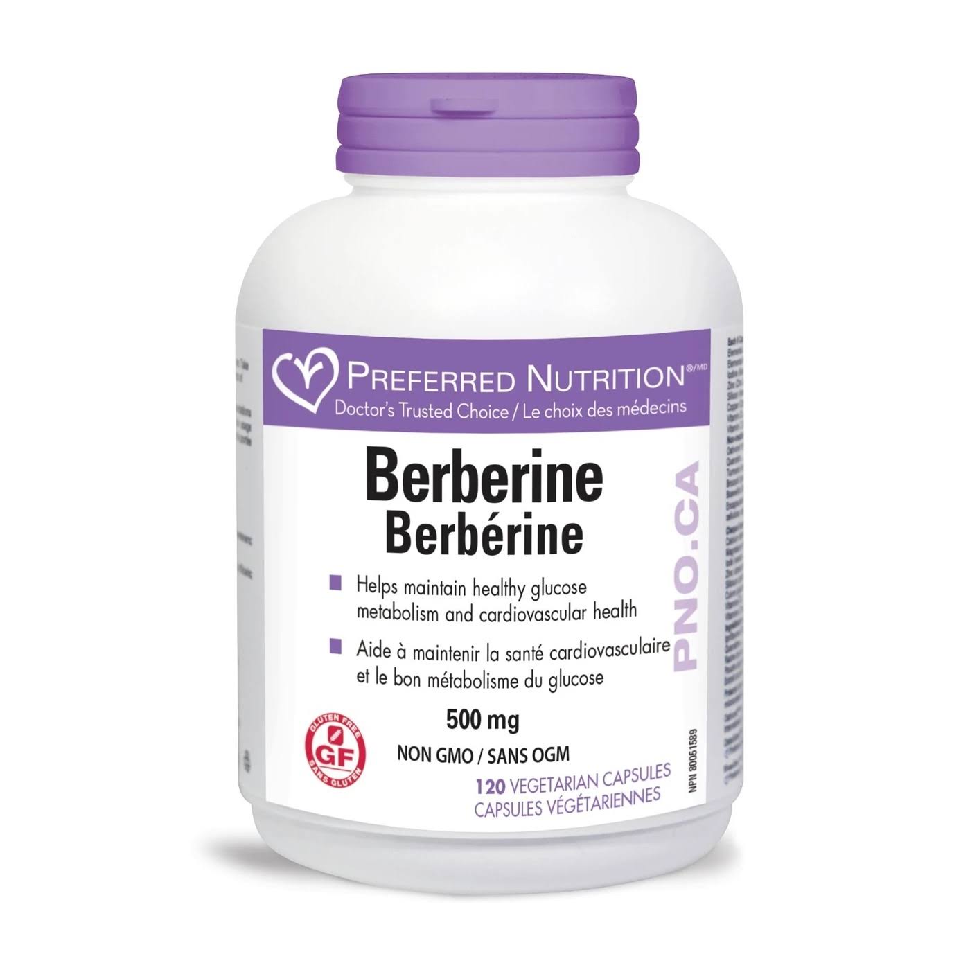 Preferred Nutrition Berberine Supplement - 500mg