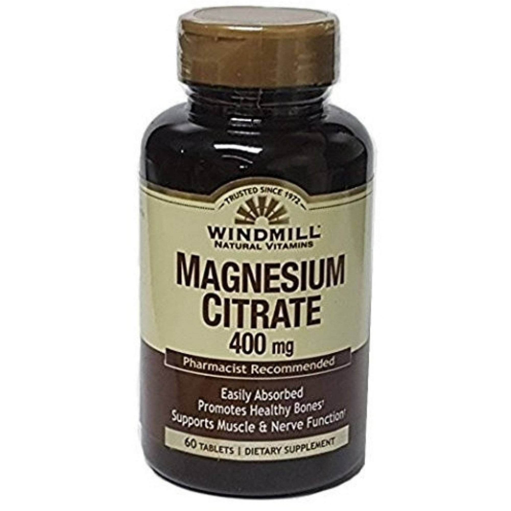 Windmill Magnesium Citrate 400mg 60 Ct