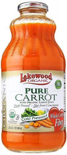 Lakewood Organic Pure Juice Carrot with Organic Lemon Juice 32 fl oz