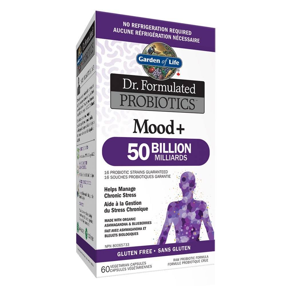 Garden of Life Dr. Formulated Probiotics Mood+ Shelf Stable (60 Vcaps)