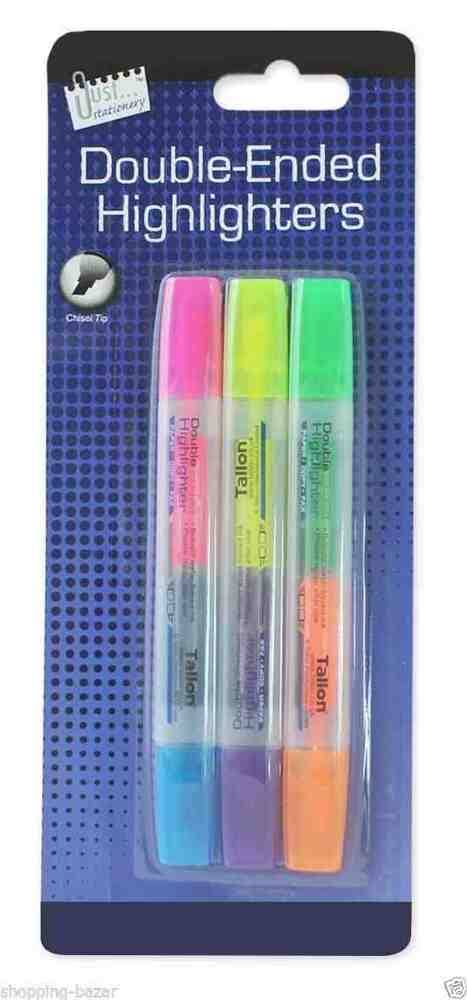 Just Stationary Double-Ended Highlighters