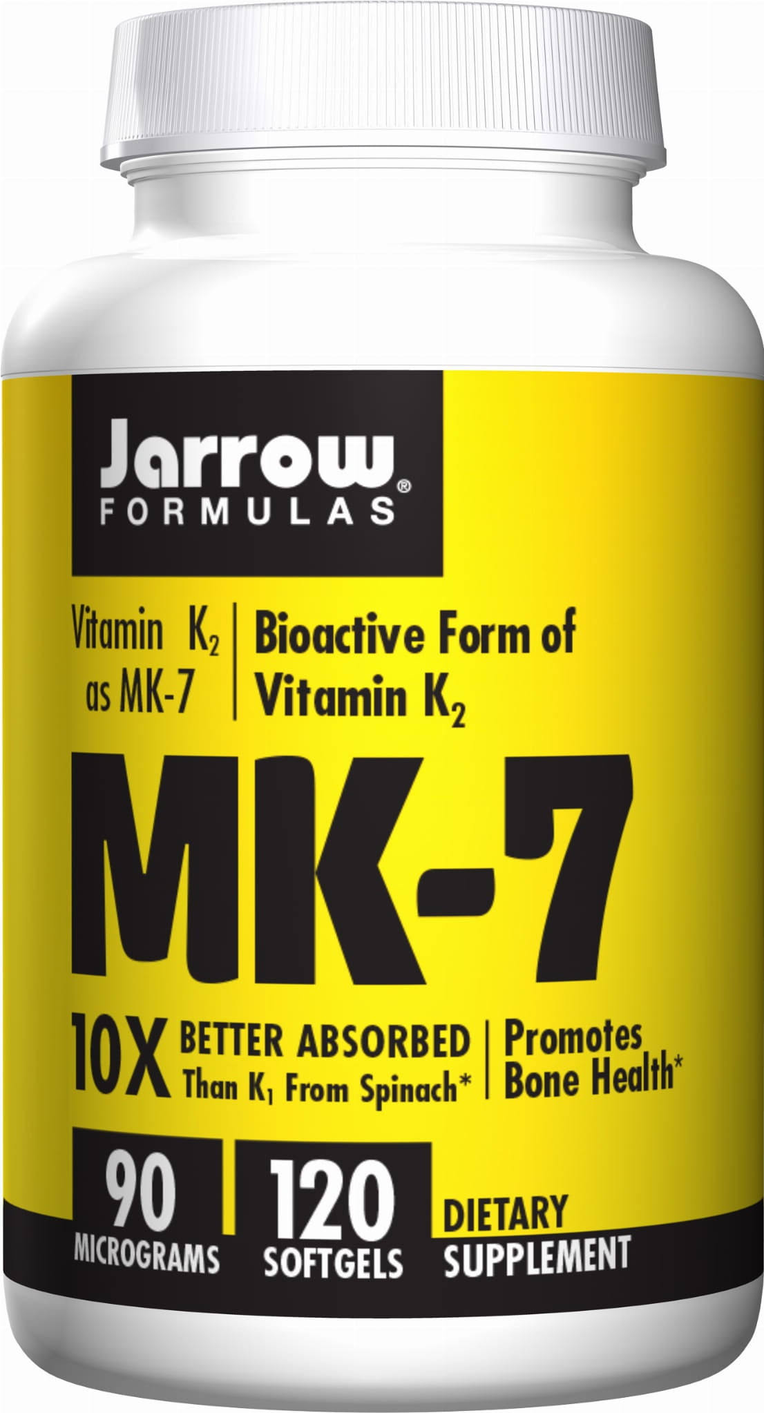 Jarrow Formulas MK-7 Supplement - Promotes Bone Health, 120 Softgels