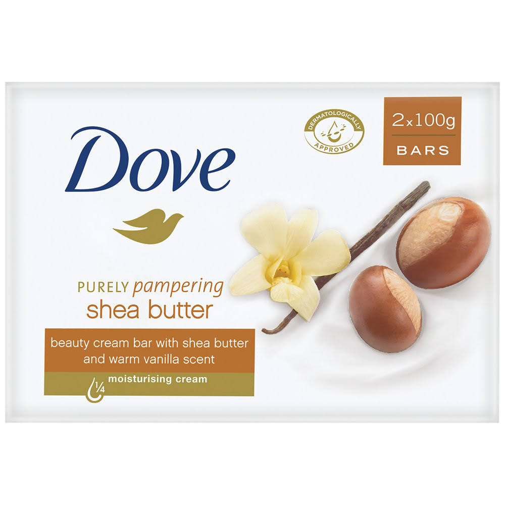 Dove Purely Pampering Shea Butter Soap - 100g, 2ct