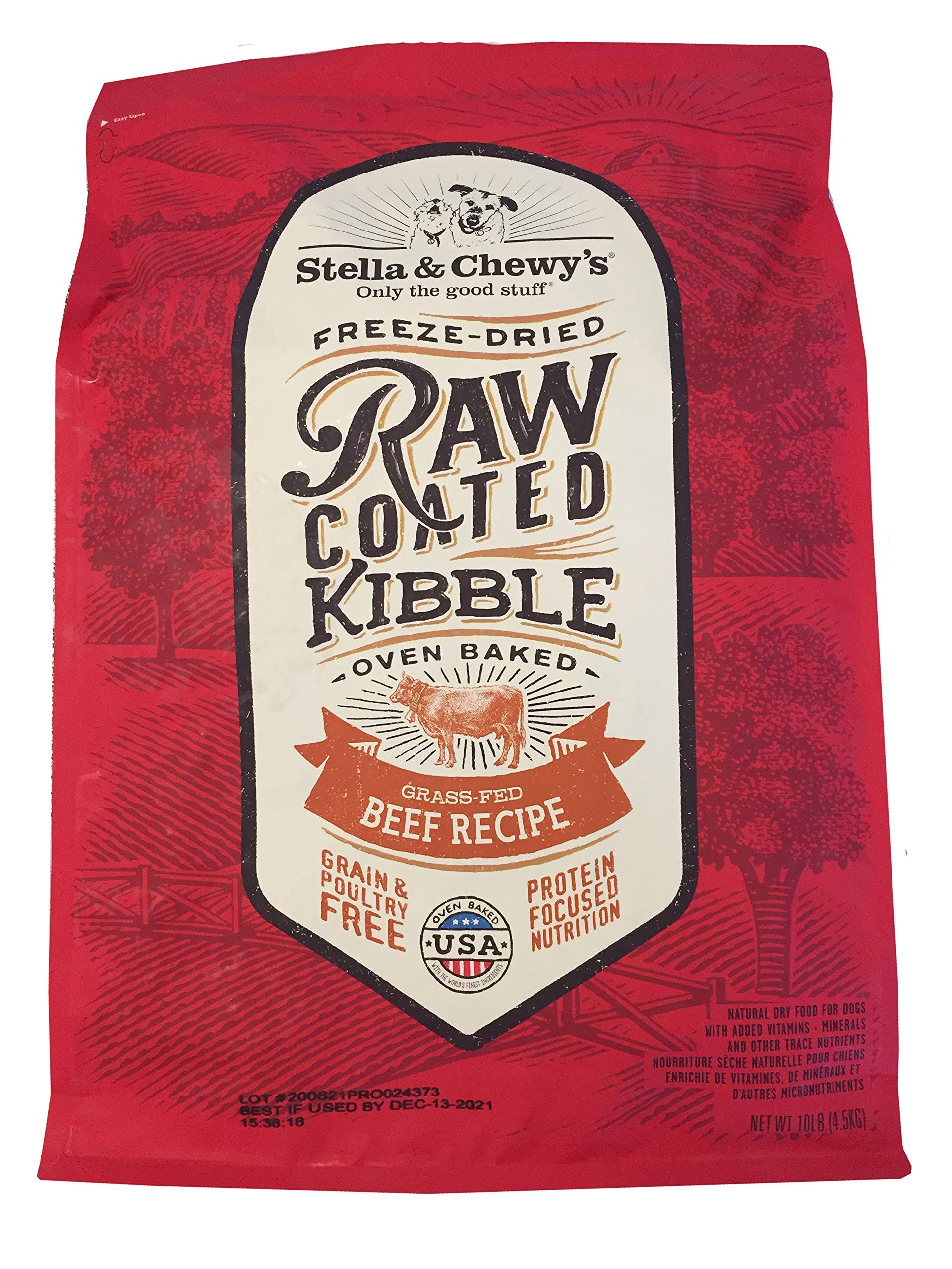 Stella & Chewy's Grass-Fed Beef Raw Coated Kibble 10 lb