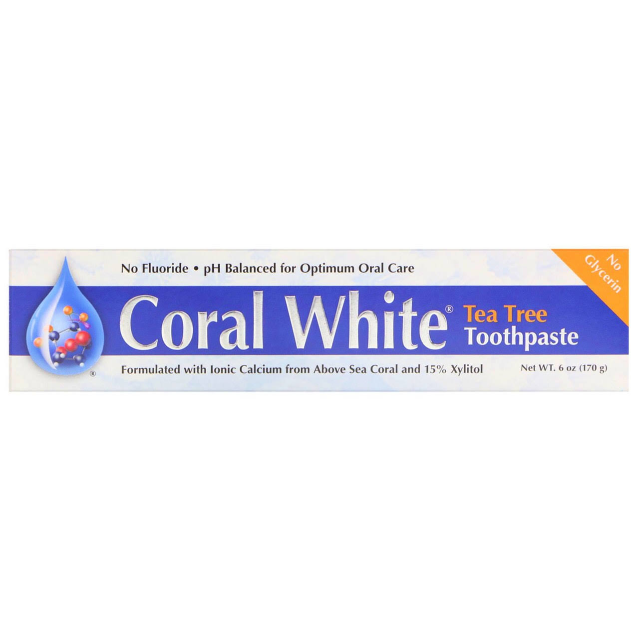 Coral White Toothpaste - Tea Tree, 170g