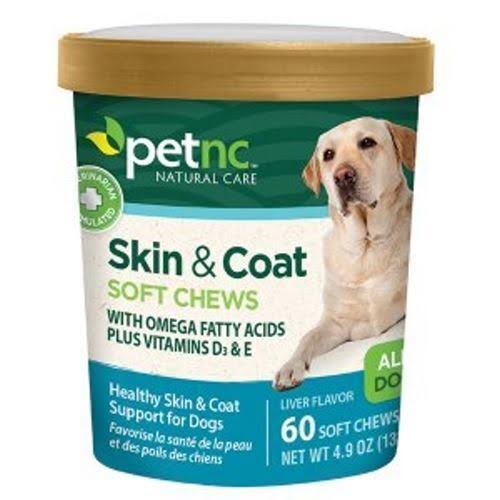 Petnc Natural Care Skin & Coat Soft Chews - 60 Soft Chews - 138g