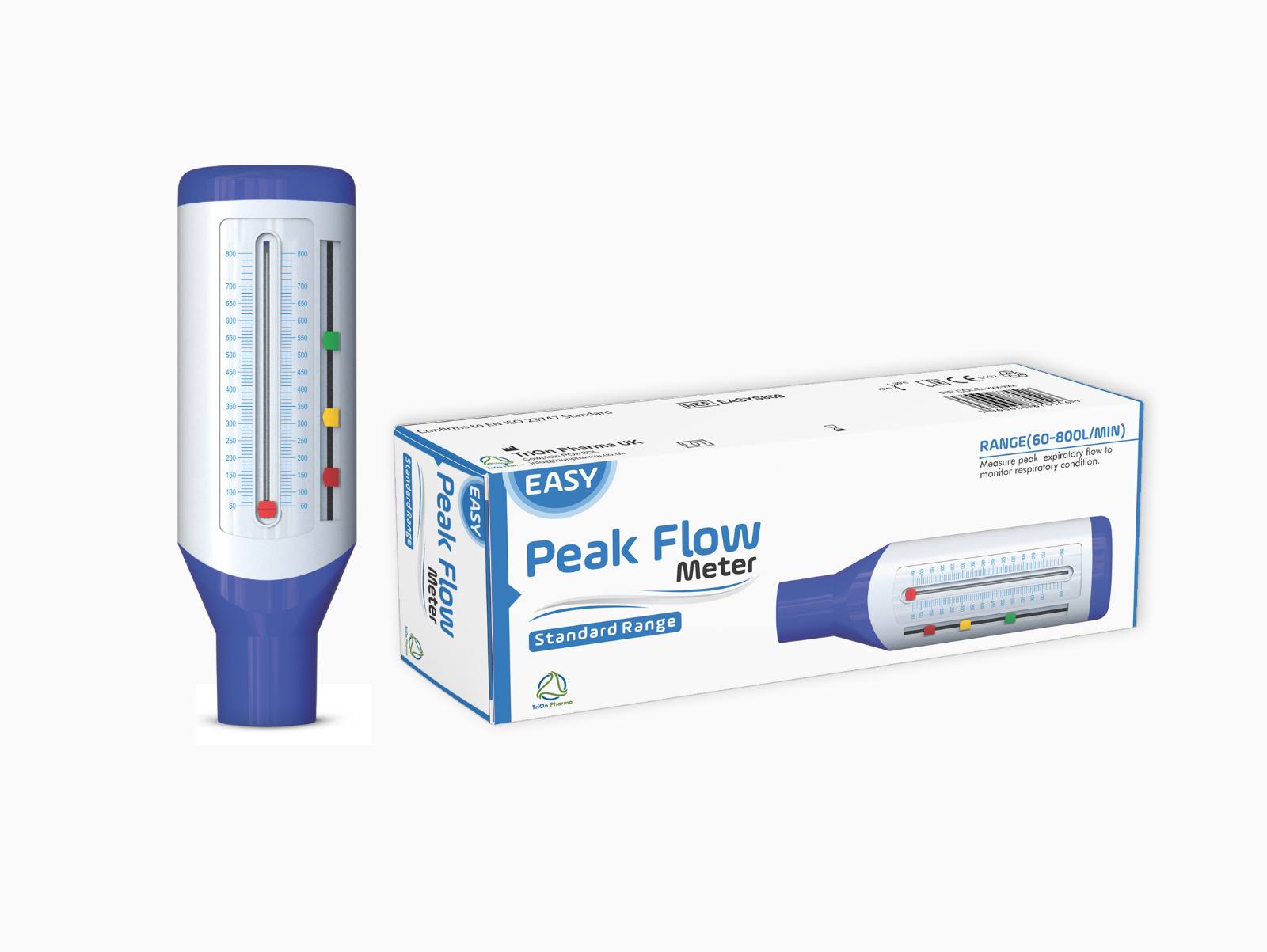 Easy Peak Flow Meter for monitoring Lung Function Standard Range for Adult