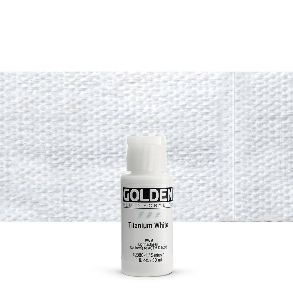 Golden Fluid Acrylics - Titanium White, 30ml