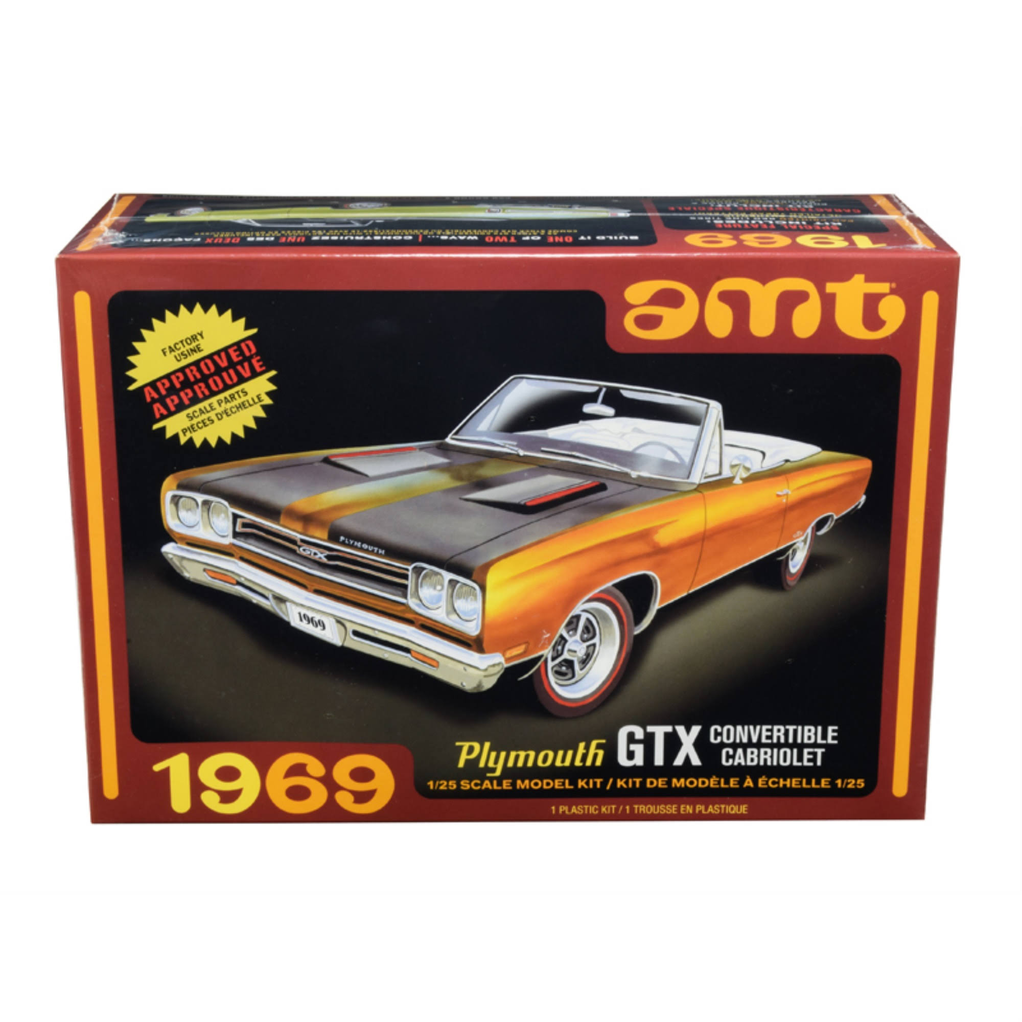AMT 1969 Plymouth GTX Convertible Model Kit - Scale 1:25