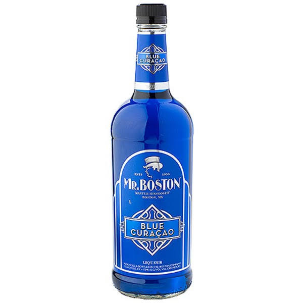 Mr Boston Blue Curacao Liqueur - 1L