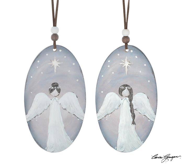 Oval Angel Ornament Assortment (6 ASSTS of 2)