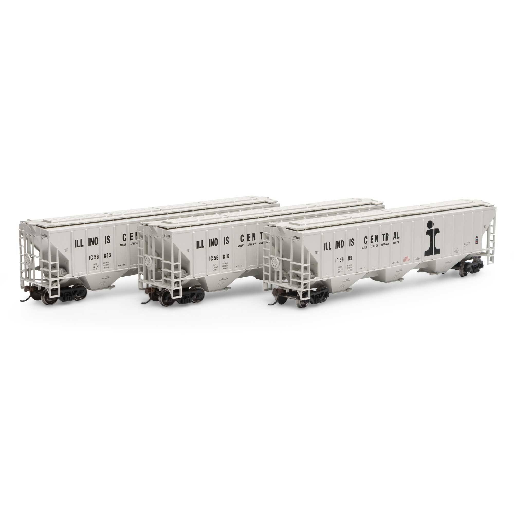 Athearn ATH18786 HO RTR PS 4740 Covered Hopper, IC (3)