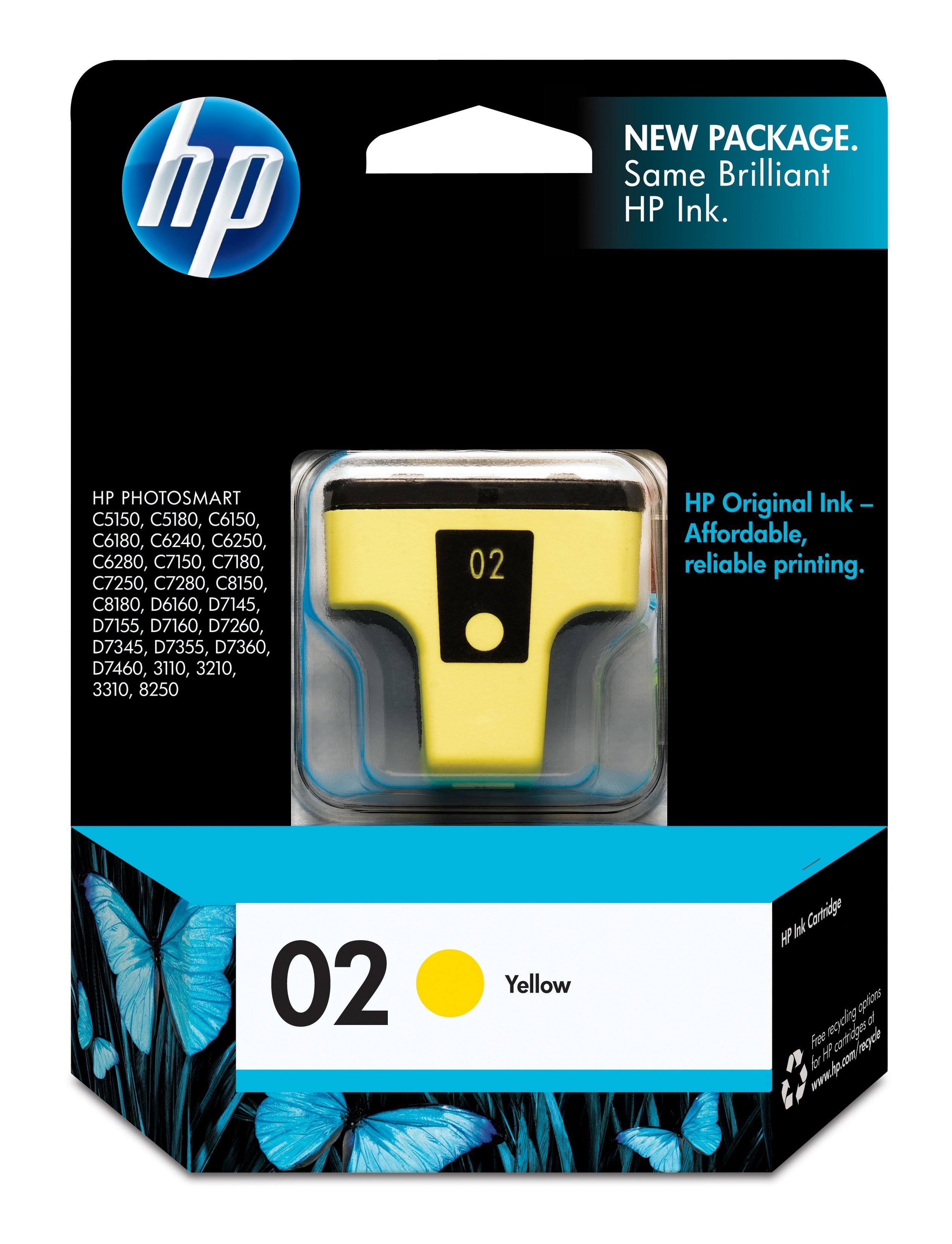 HP Original Ink Cartridge - 02 Yellow