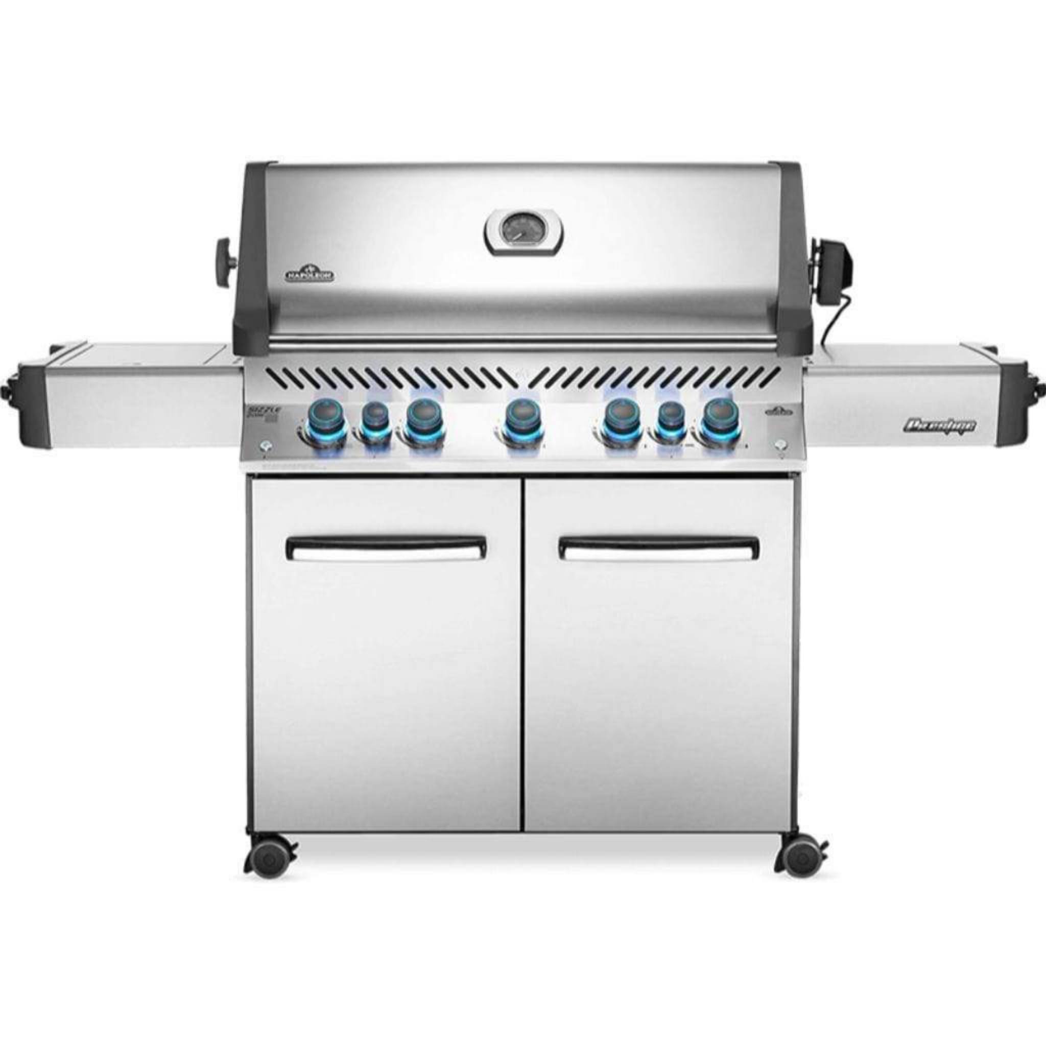 Napoleon P665RSIBPSS Prestige 665 Infrared Side and Rear Burners Grill - Silver, 75"