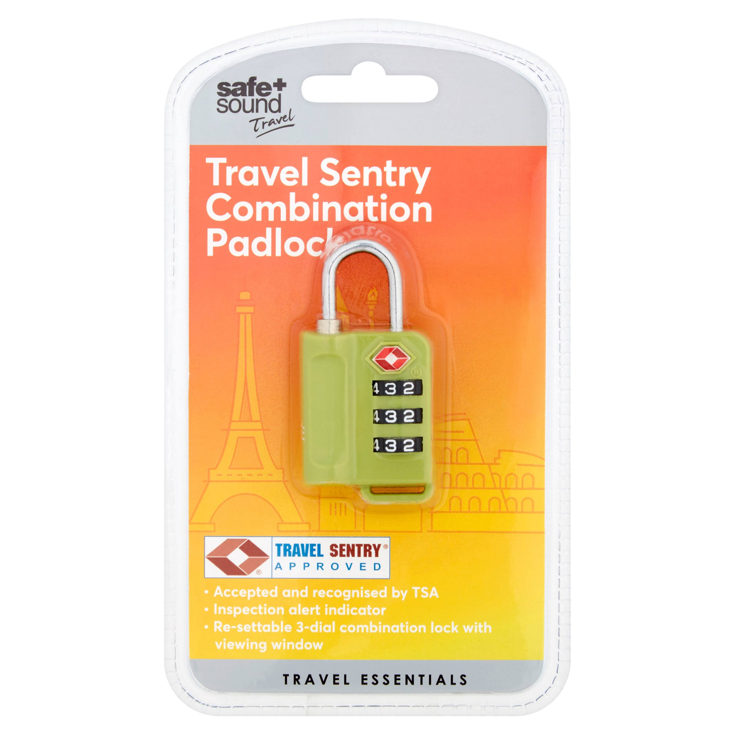 Safe and Sound Combination Padlock