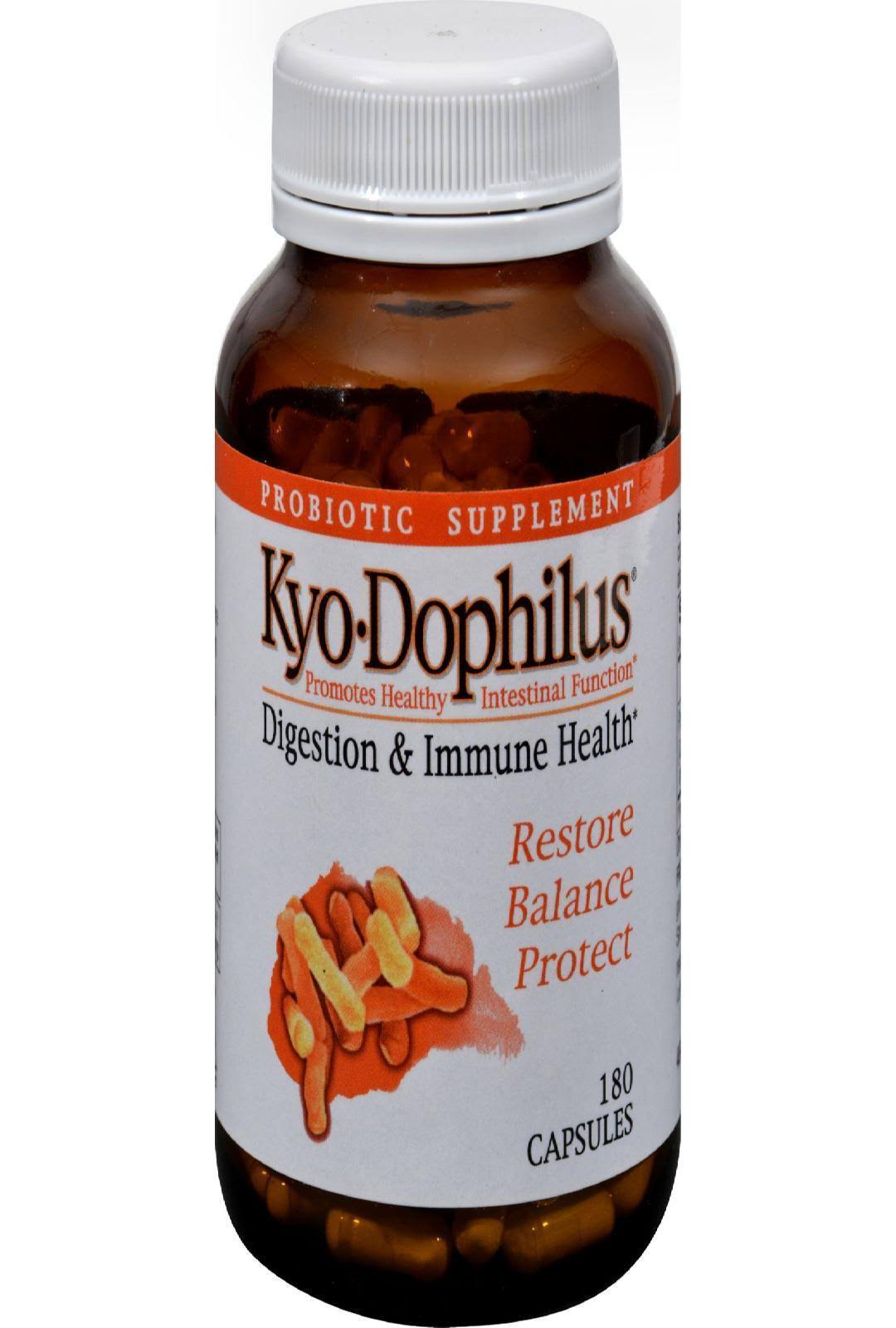 Kyolic Kyo-Dophilus Digestion And Immune Health Probiotic Supplement - 180 Capsules)