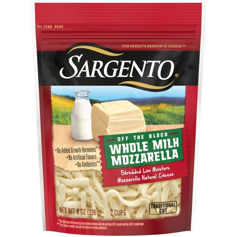 Sargento Artisan Blends Whole Milk Mozzarella - Shredded, 8oz