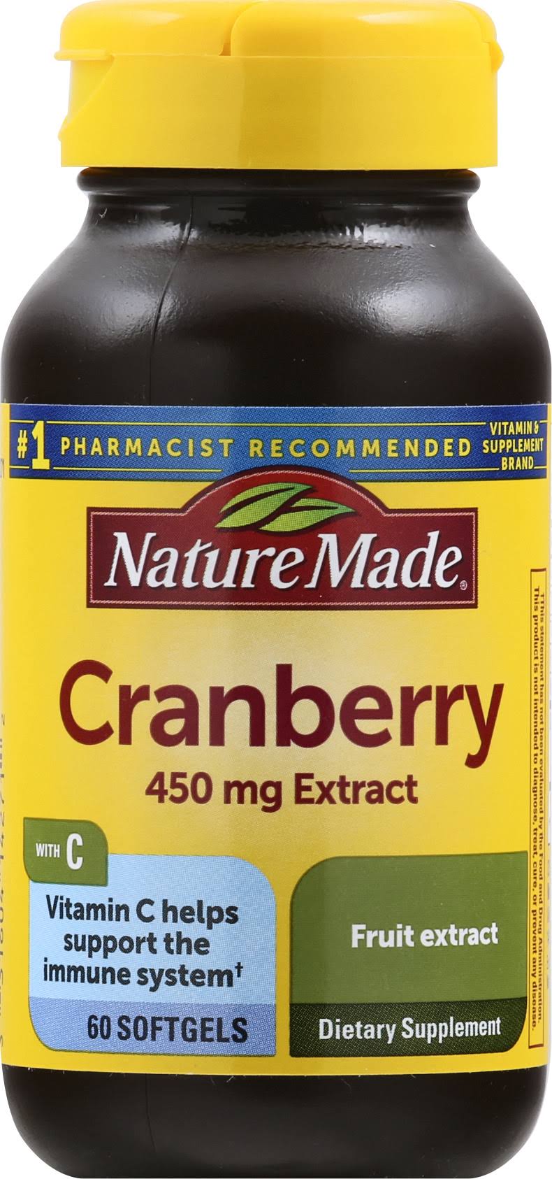Nature Made Super Strength Cranberry Herbal Supplement - 60ct