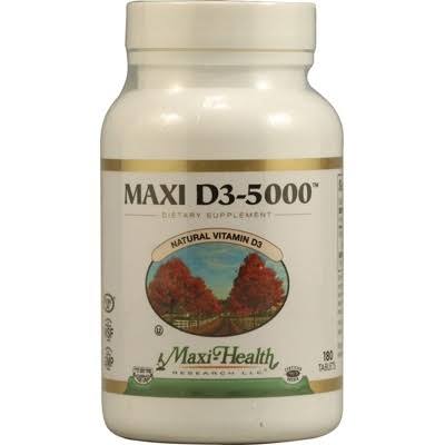 Maxi Health Kosher Vitamins 1089846 Maxi D3-5000 - 180 Tablets