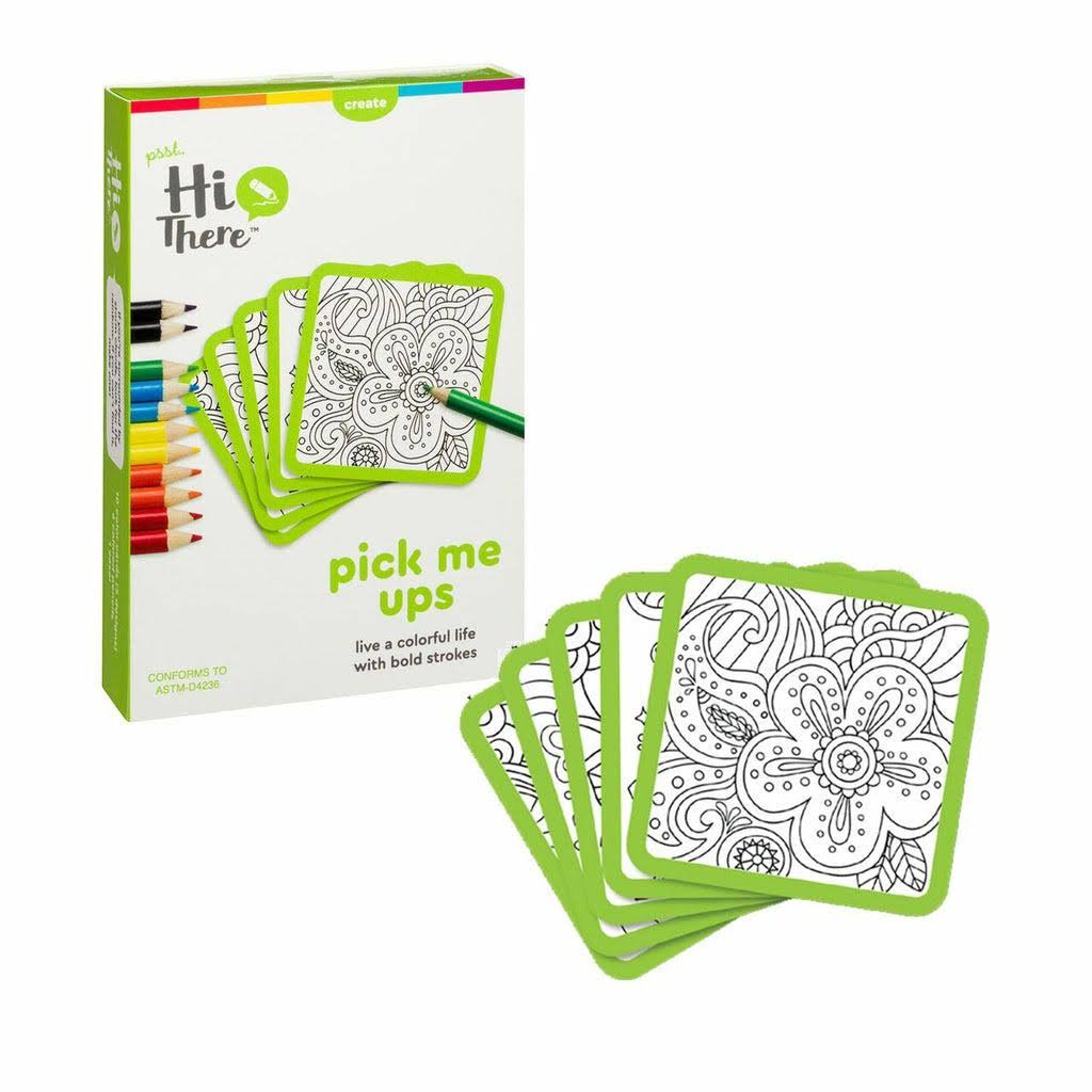 Hi There Pick Me Ups Coloring Kit, Ages 8 and Up