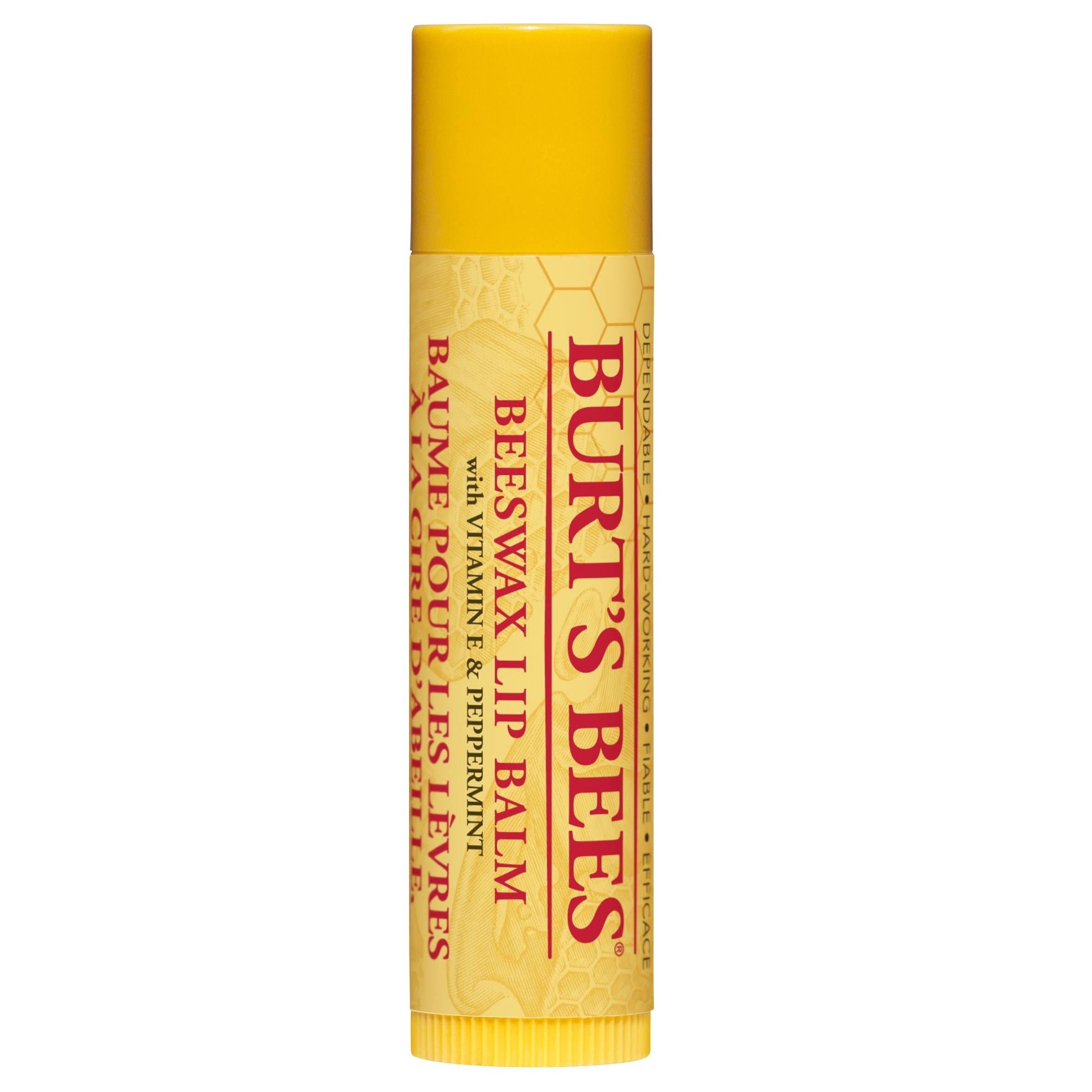 Burt's Bees Beeswax Lip Balm - with Vitamin E and Peppermint, 4.25g