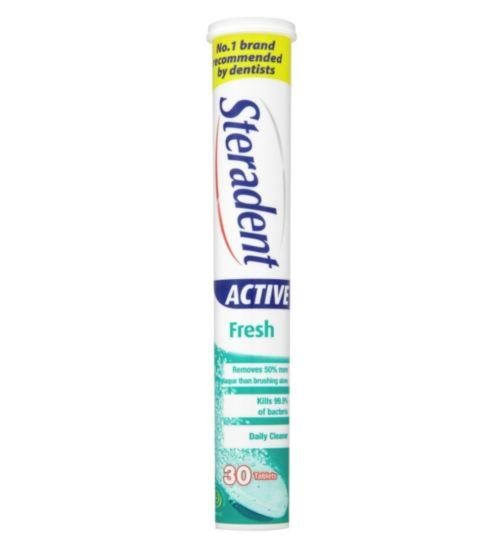 Steradent Active Fresh - 30 Tablets