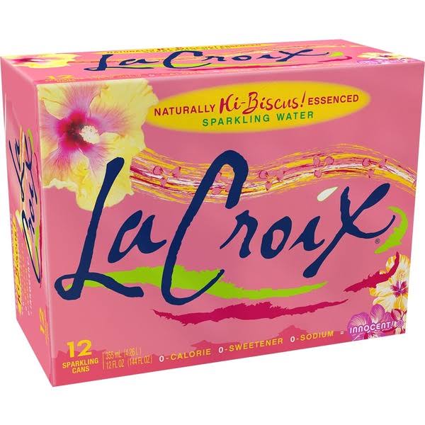 Lacroix Sparkling Water, Hi-Biscus - 12 pack, 12 fl oz cans