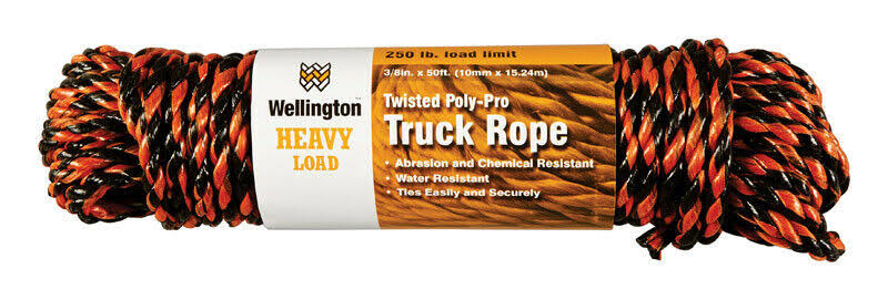 Wellington-Cordage 34555 Truck Poly Rope - 3/8"x50'