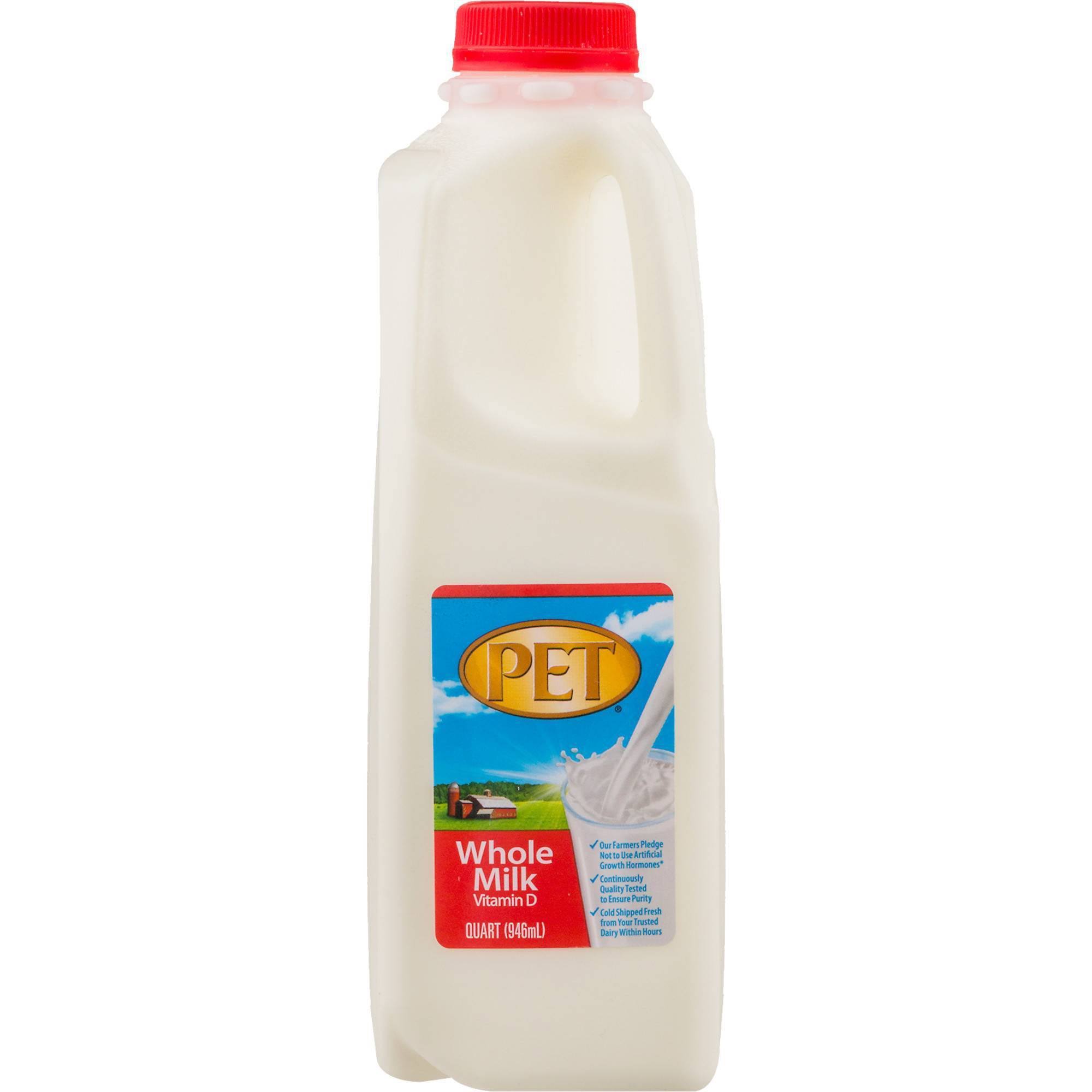 Pet Whole Milk - quart (946 ml)