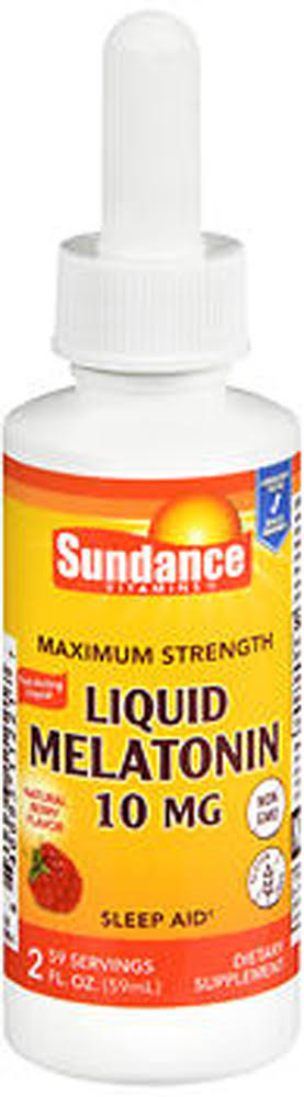 Sundance Liquid Melatonin 10 mg Natural Berry Flavor - 2 oz
