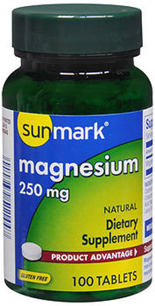 Sunmark Magnesium 250 mg Tablets - 100 Tablets