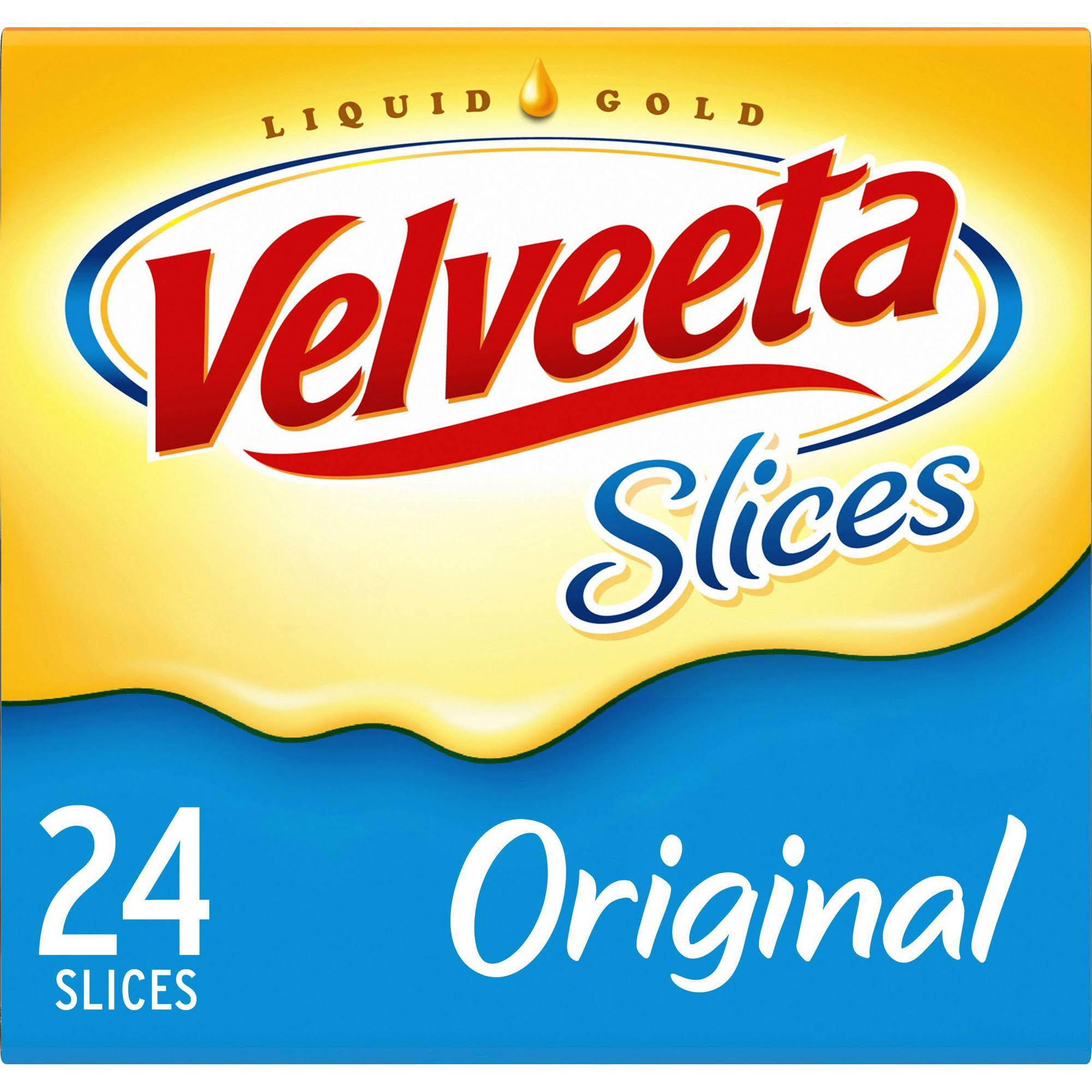 Velveeta Slices Cheese - 24 Slices, 453g, Original Flavor