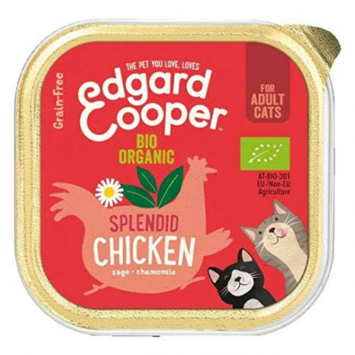 Edgard and Cooper Organic Chicken Tray for Cats 85g