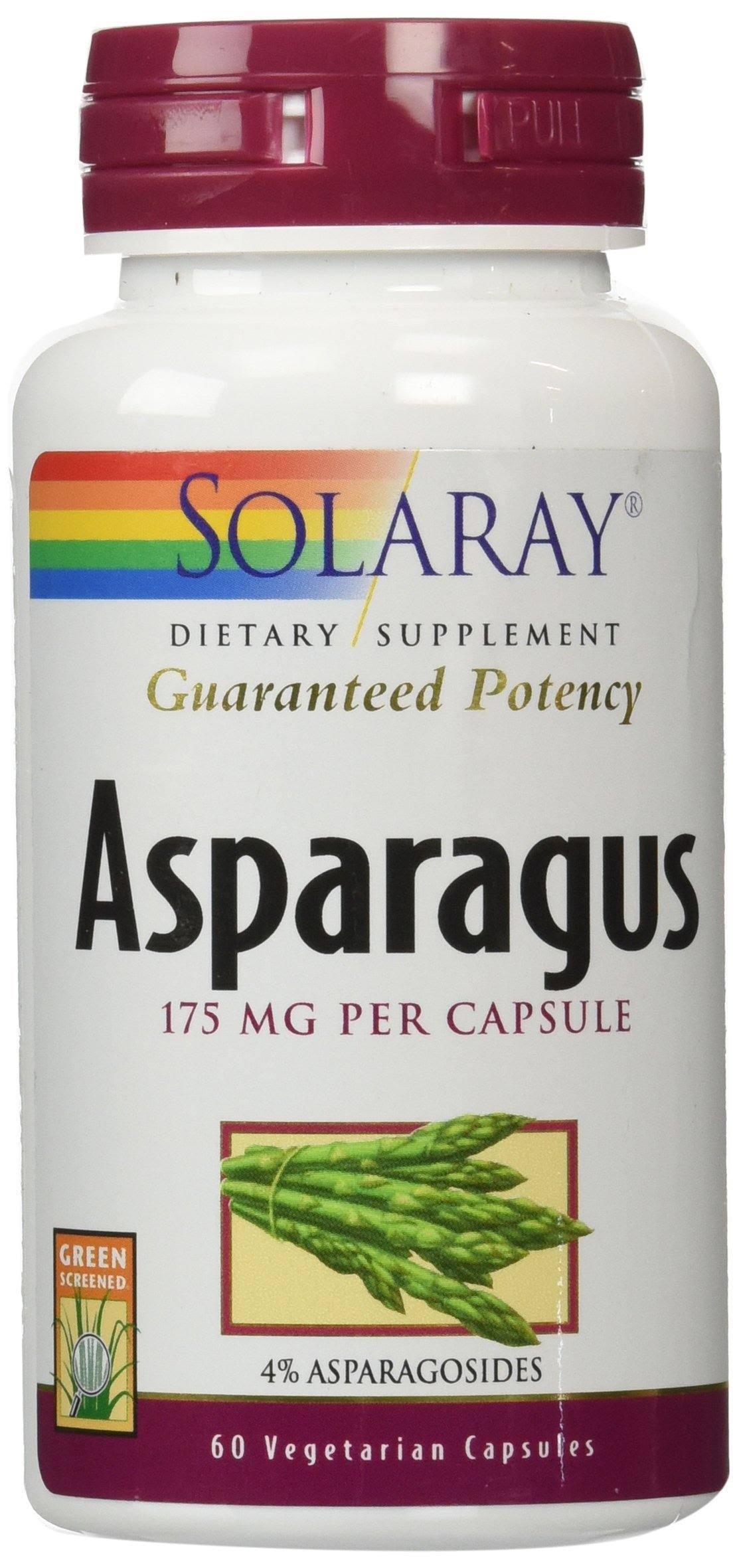 Solaray Asparagus - 60 Vegetarian Capsules
