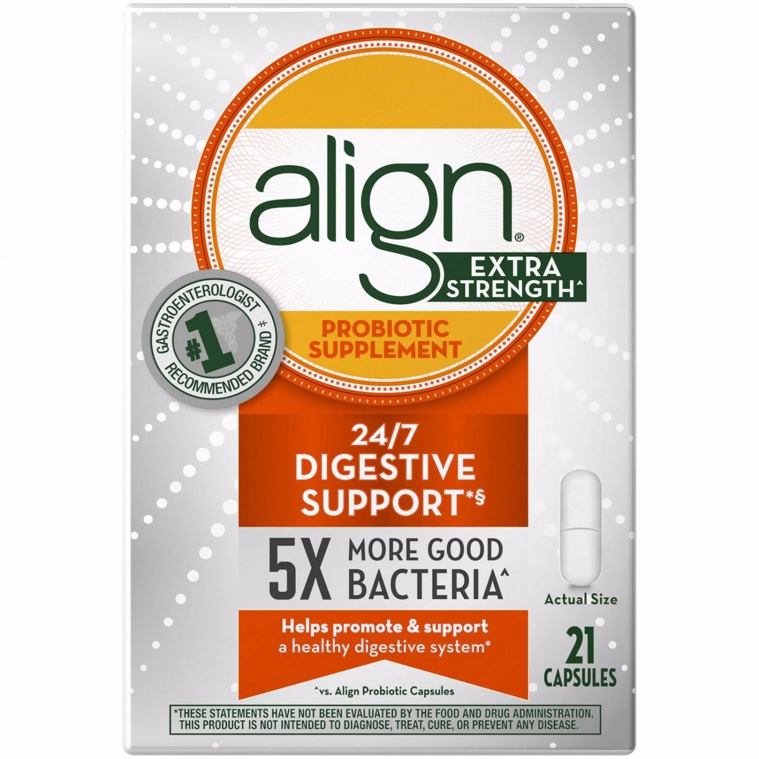 Align Extra Strength Probiotic Supplement Capsules - 21ct