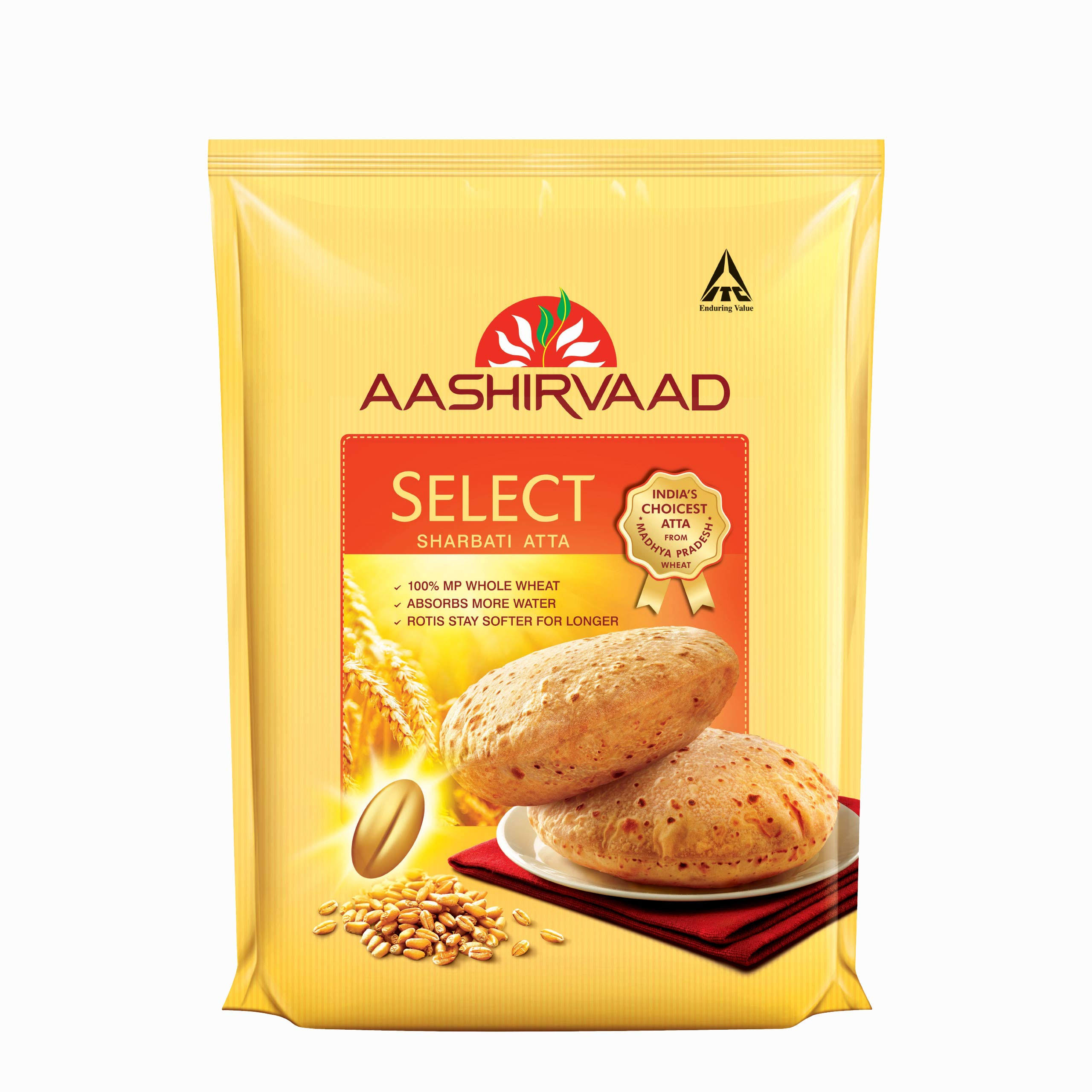 Aashirvaad Select Whole Wheat Aata - 5kg
