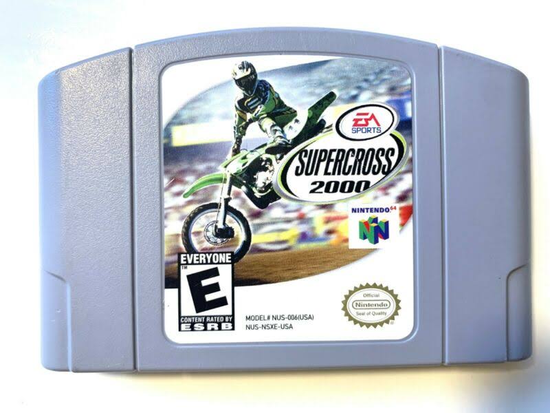 Supercross 2000 Nintendo 64 N64 Game TESTED Working AUTHENTIC