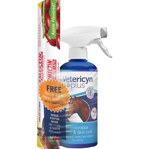 Vetericyn Plus Equine Wound Care & Free Horse Paste Wormer