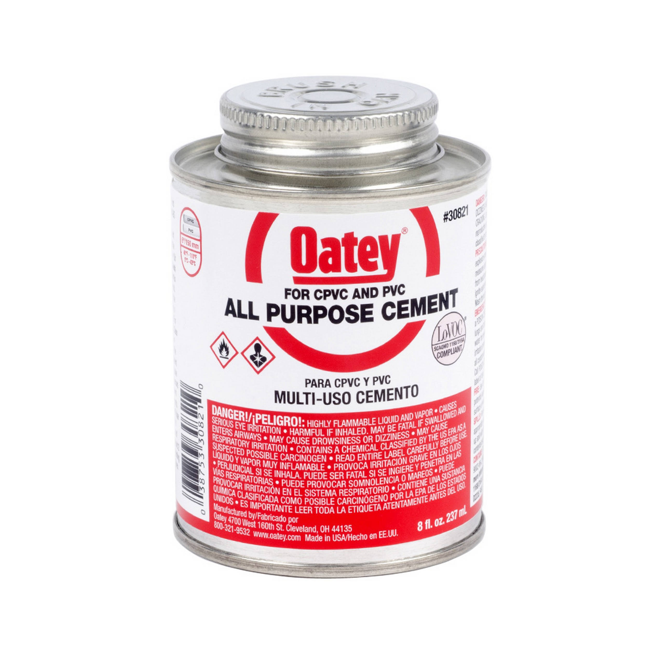 Oatey All Purpose Cement - Milky Clear, 16oz
