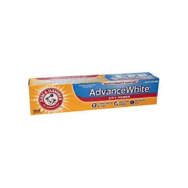 Arm and Hammer Extra Whitening Advance White 3 in 1 Power Toothpaste - 120ml