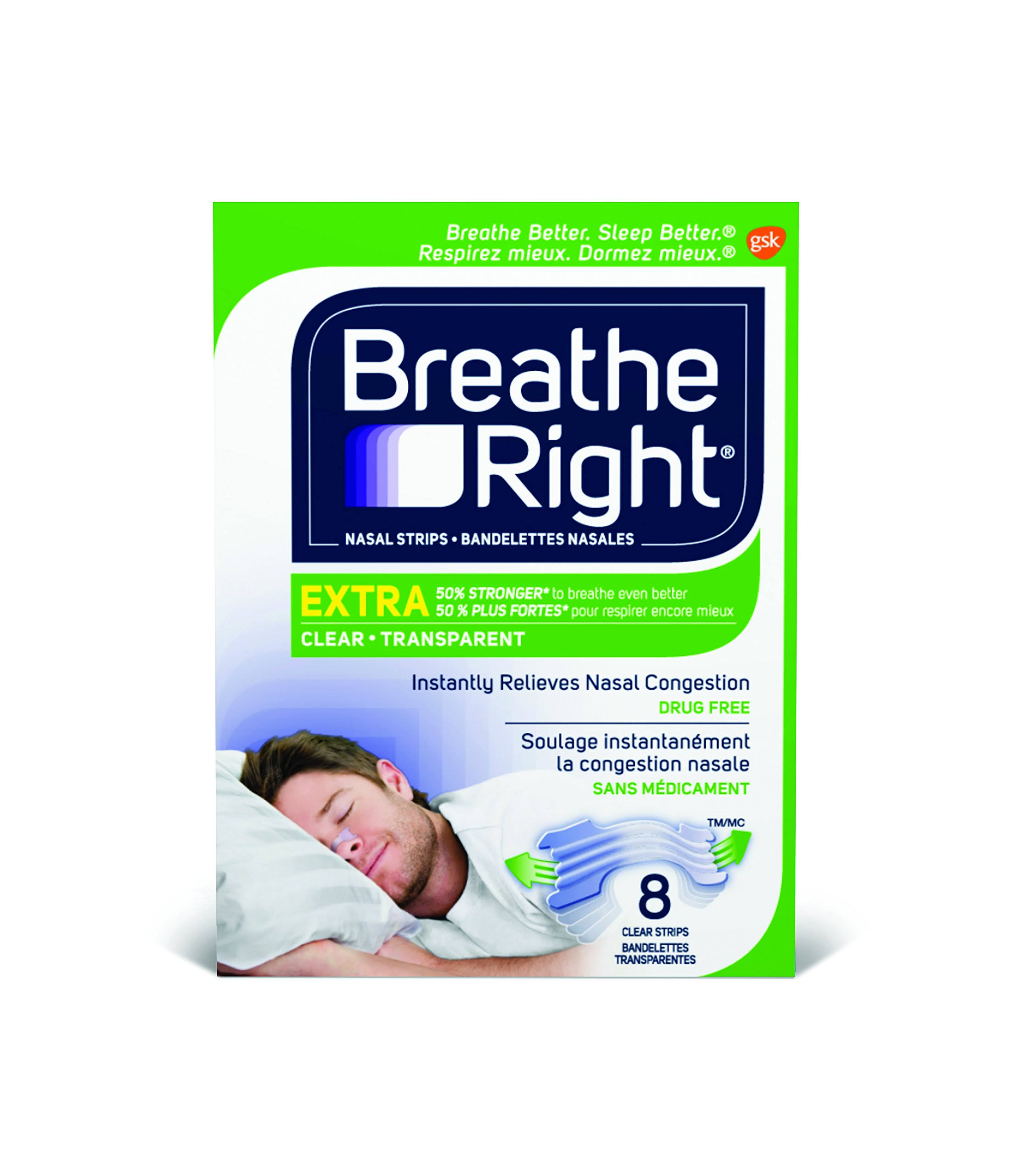 Breathe Right Extra Clear Nasal Strips