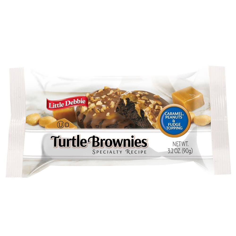 Little Debbie Caramel Peanuts & Fudge Topping Turtle Brownies Specialty Recipe - 3.20 oz
